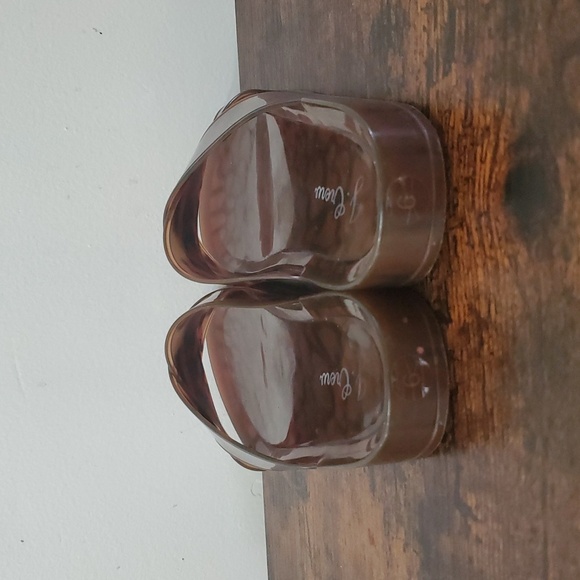 Womens J. Crew Jelly Rubber Criss Cross Slide Sandals Size 6 Leopard Tort - Picture 7 of 11